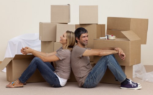 Removalist truck ready for a move in Flemington