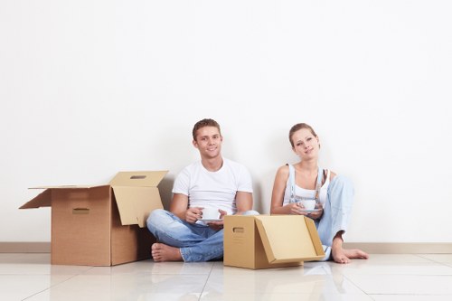 Experts unloading furniture at new home in Berowra