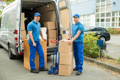 Removalist trucks ready for transport in Paddington